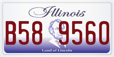 IL license plate B589560