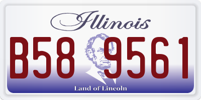 IL license plate B589561
