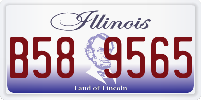 IL license plate B589565