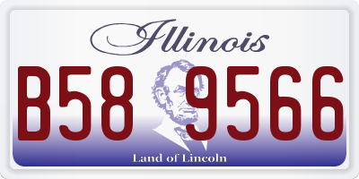 IL license plate B589566