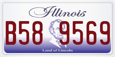 IL license plate B589569