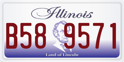 IL license plate B589571