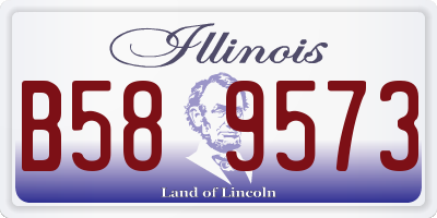 IL license plate B589573