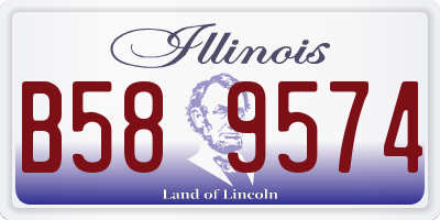 IL license plate B589574