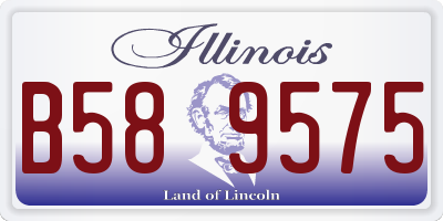 IL license plate B589575
