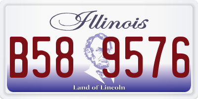IL license plate B589576