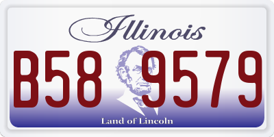 IL license plate B589579