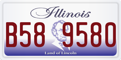 IL license plate B589580