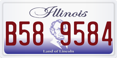 IL license plate B589584
