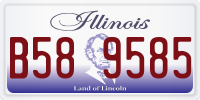 IL license plate B589585