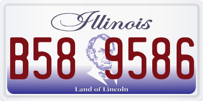 IL license plate B589586