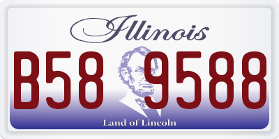 IL license plate B589588