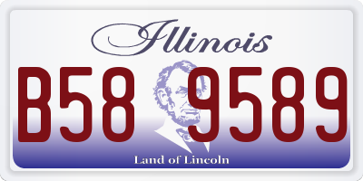 IL license plate B589589