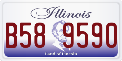 IL license plate B589590