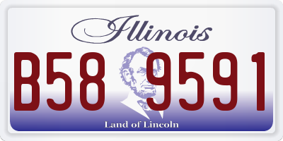 IL license plate B589591