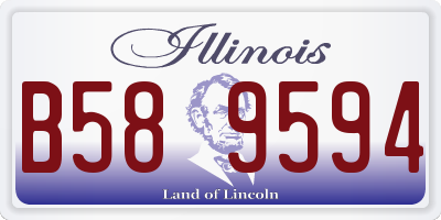 IL license plate B589594