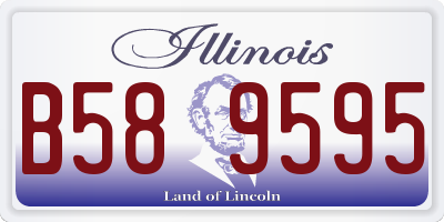 IL license plate B589595