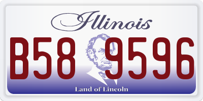 IL license plate B589596