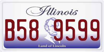 IL license plate B589599