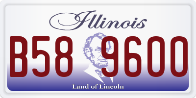 IL license plate B589600