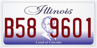 IL license plate B589601