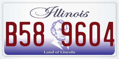 IL license plate B589604