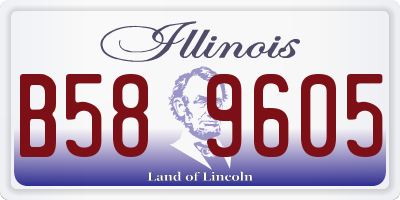IL license plate B589605