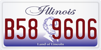 IL license plate B589606