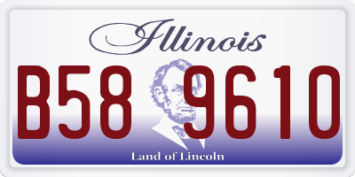 IL license plate B589610