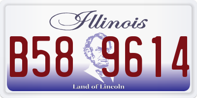 IL license plate B589614