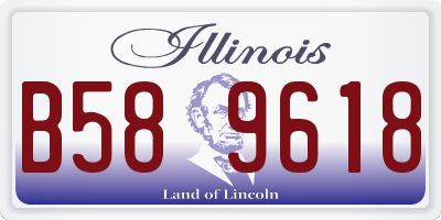 IL license plate B589618