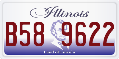 IL license plate B589622