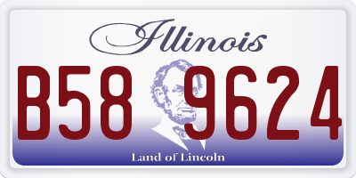 IL license plate B589624