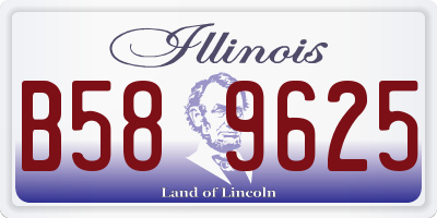 IL license plate B589625