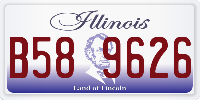 IL license plate B589626