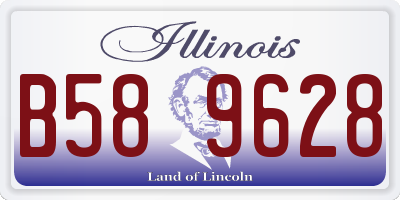 IL license plate B589628