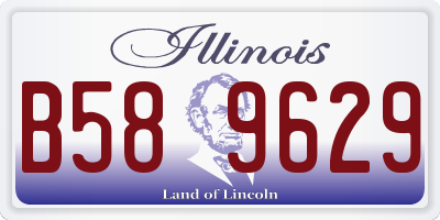 IL license plate B589629