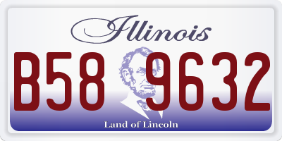 IL license plate B589632