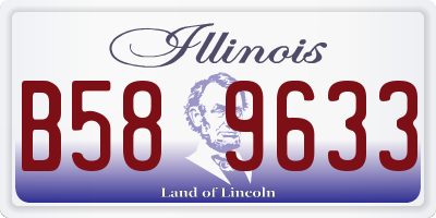 IL license plate B589633