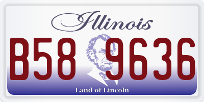 IL license plate B589636