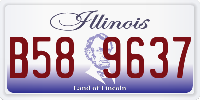 IL license plate B589637
