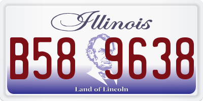 IL license plate B589638