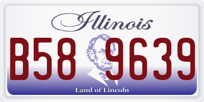 IL license plate B589639