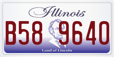 IL license plate B589640