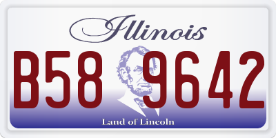 IL license plate B589642