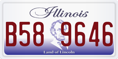IL license plate B589646