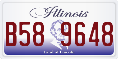 IL license plate B589648