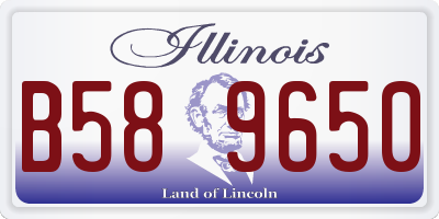 IL license plate B589650