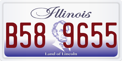 IL license plate B589655