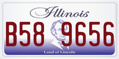 IL license plate B589656